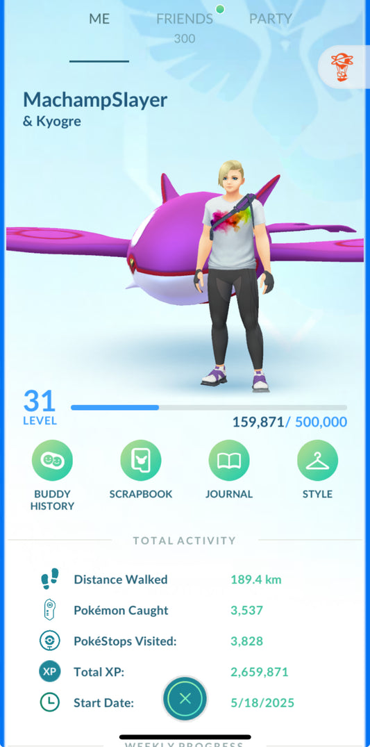 MachampSlayer account (33 shiny/700k stardust)