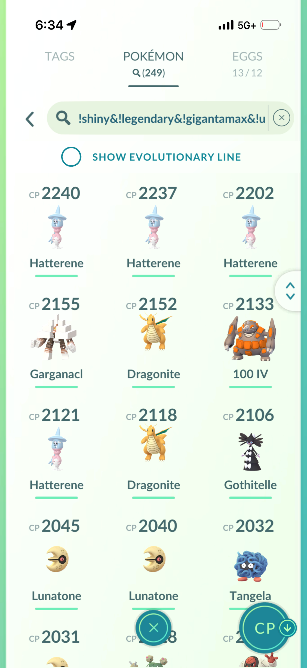 PSGMoneyline account 76 Shiny/Legendary & 1.8M Stardust