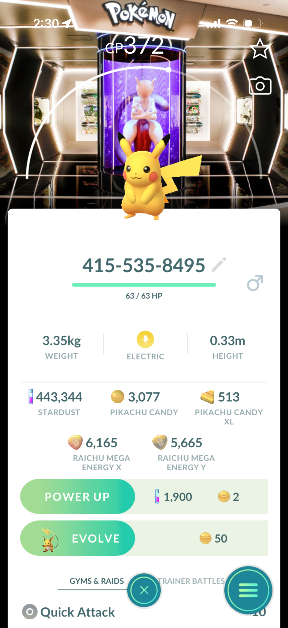 18 different Background Pikachu’s caught on your account