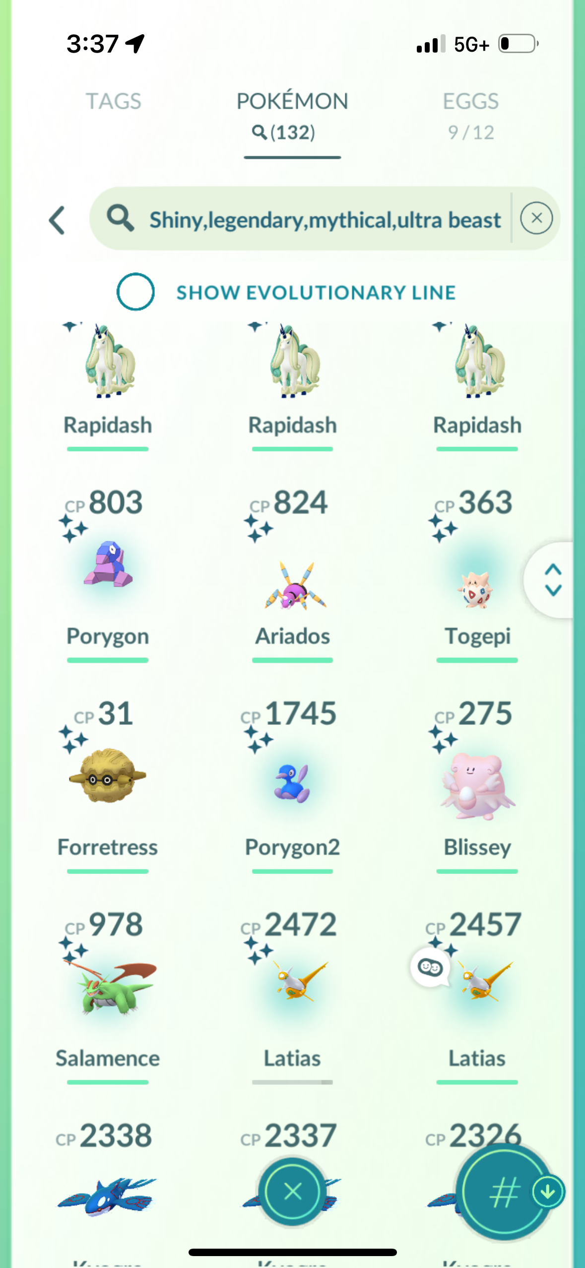 Zasheen25 account (130+ legendary/shiny)