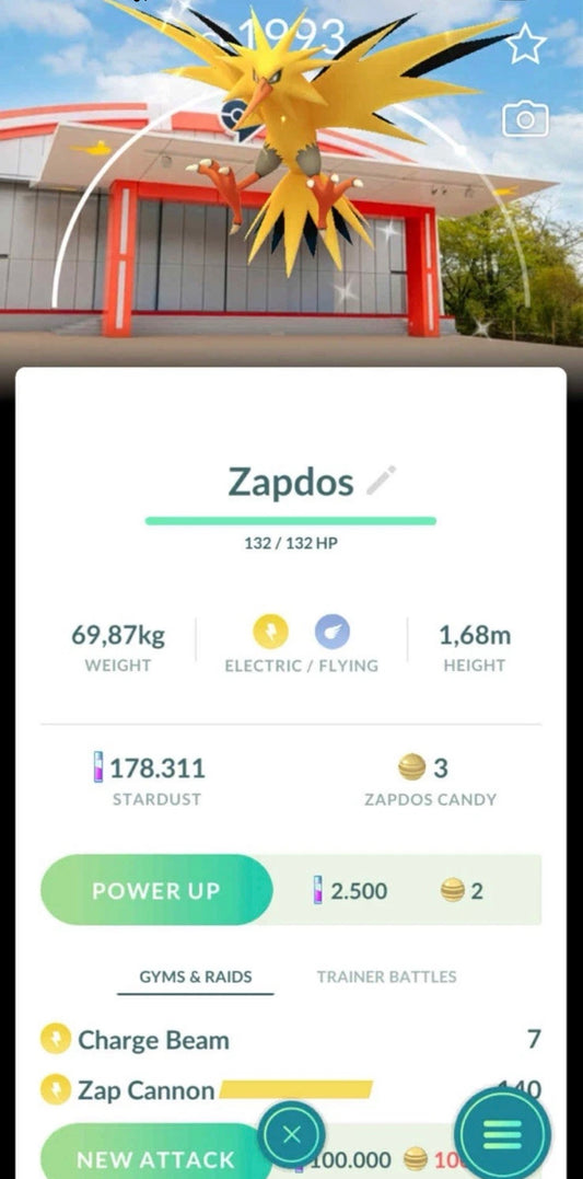 Shiny Zapdos trade or account