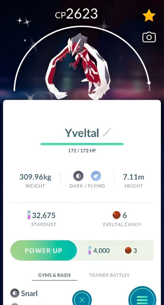 Shiny Yveltal trade or account