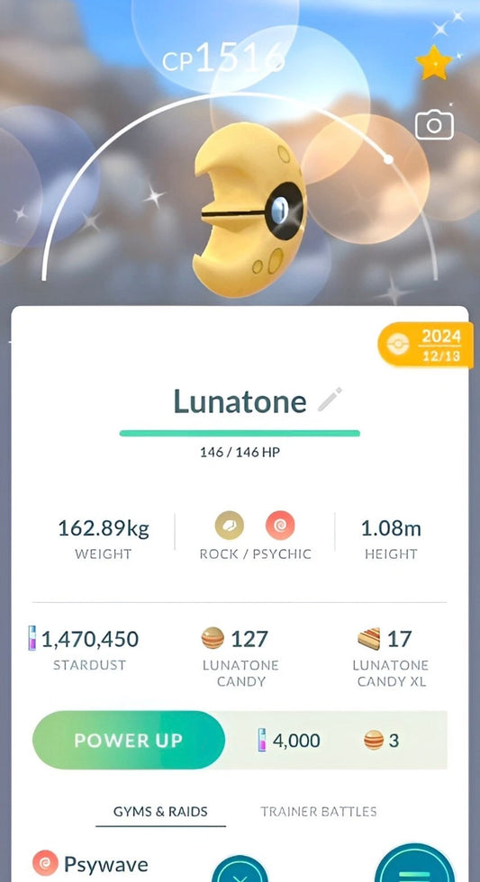 Shiny Solrock trade or account