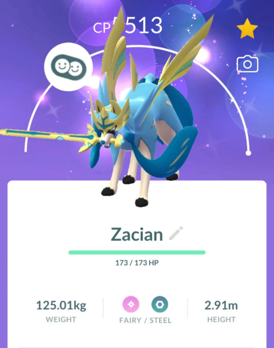 Shiny Crowned Zacian Level 50 trade