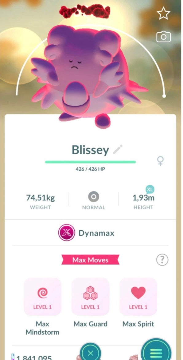 Dynamax Blissey trade Level 40 or 50