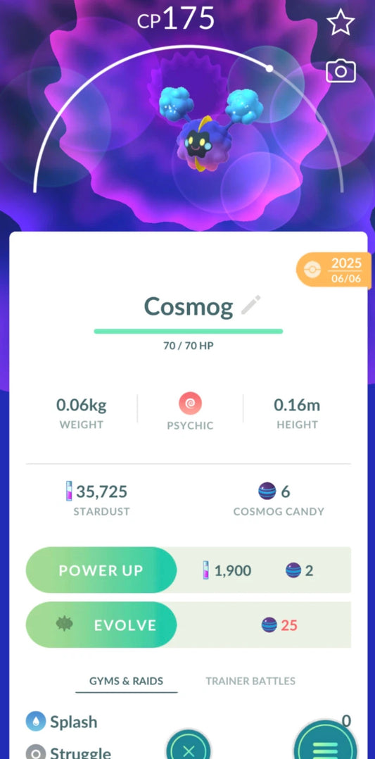 Cosmog trade or account