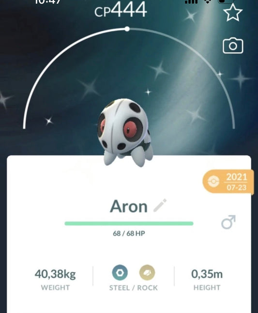 Shiny Aron trade or account