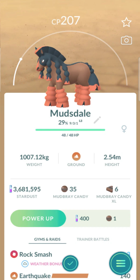 Mudsdale trade