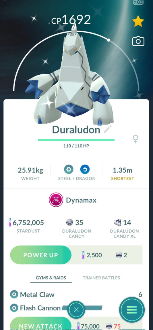 Shiny Duraldon trade or account