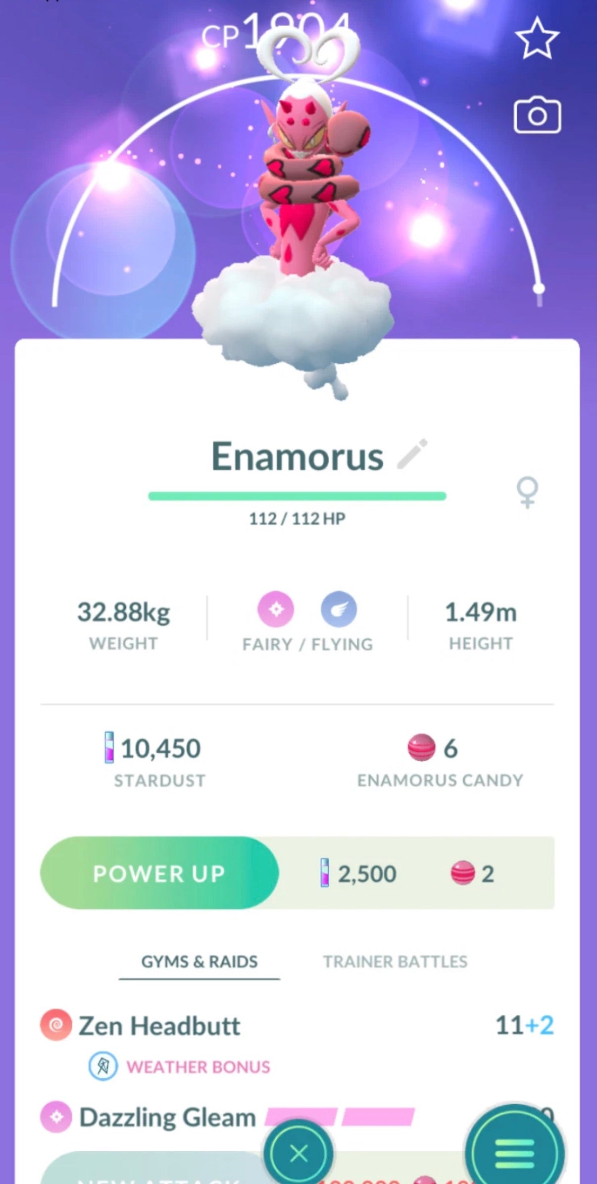 Enamorus trade