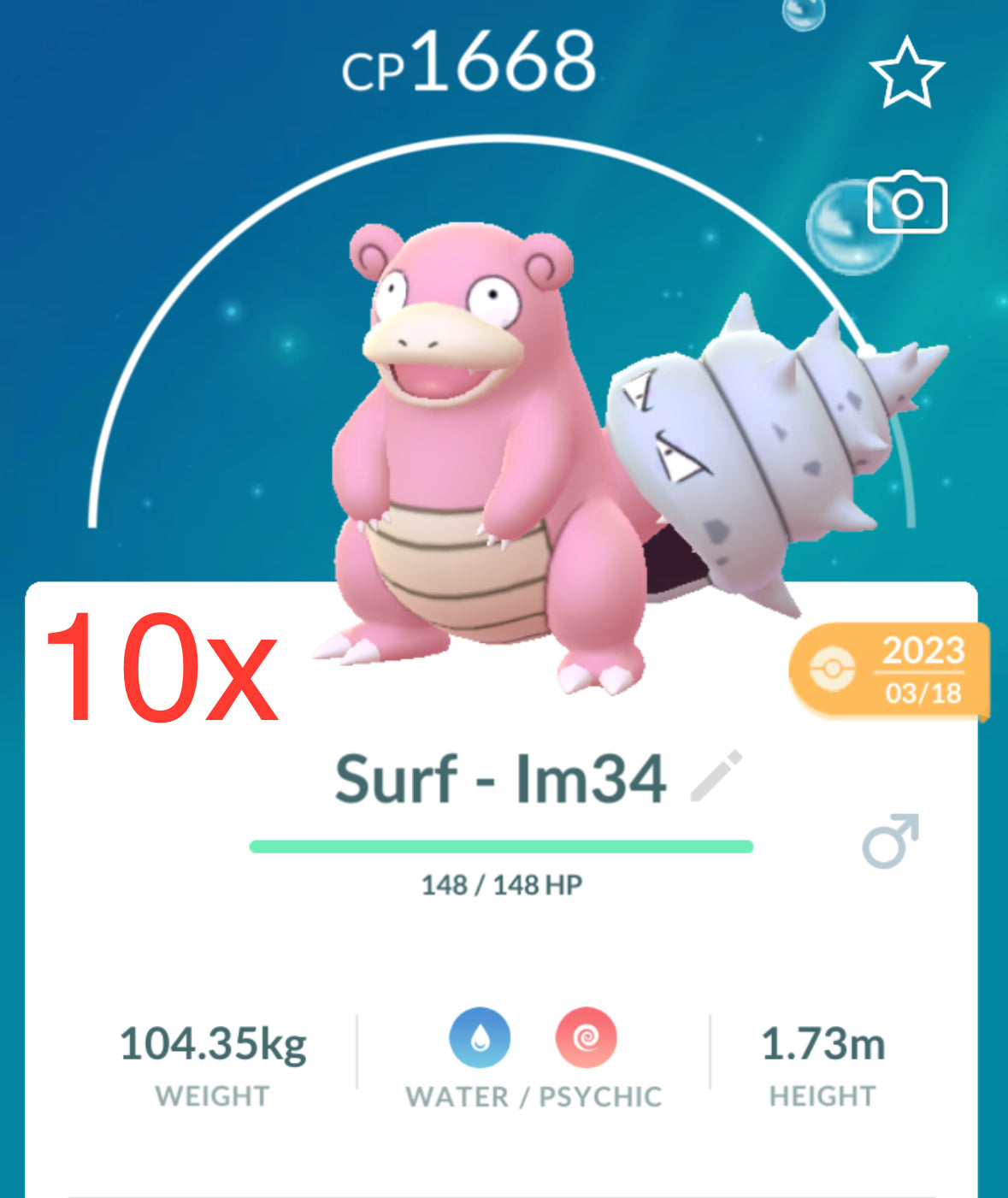 10 Slowbro with Surf trades