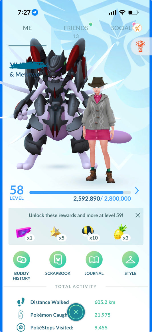 Yuri 2016 account (354 Shiny/Legendary)
