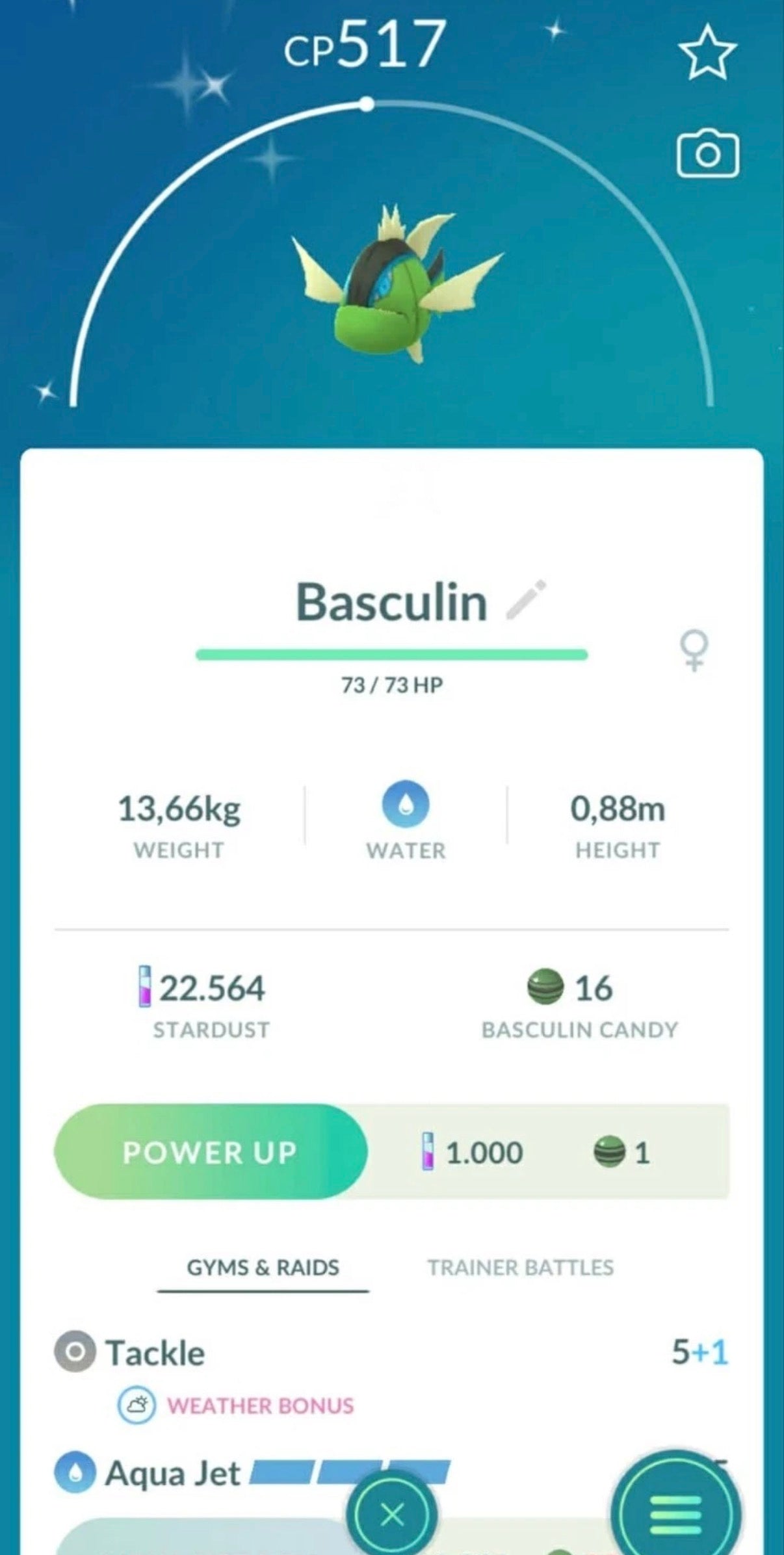 Shiny Basculin trade or account (red)
