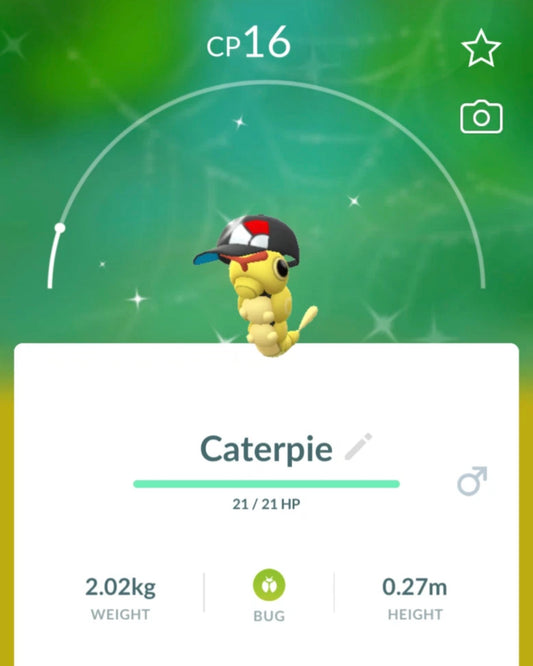 Shiny Caterpie hat trade