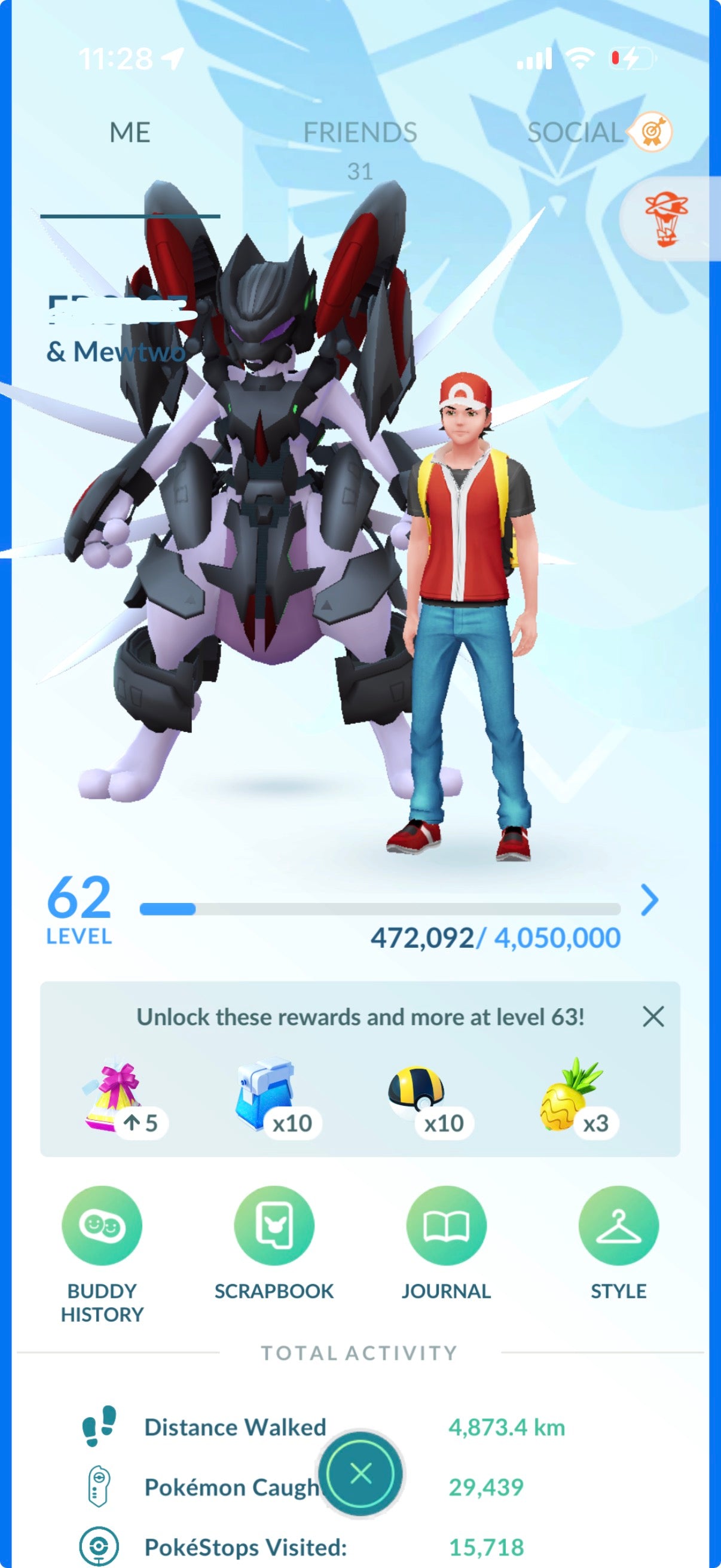 FRC7 2016 account (207 Shiny/Legendary)