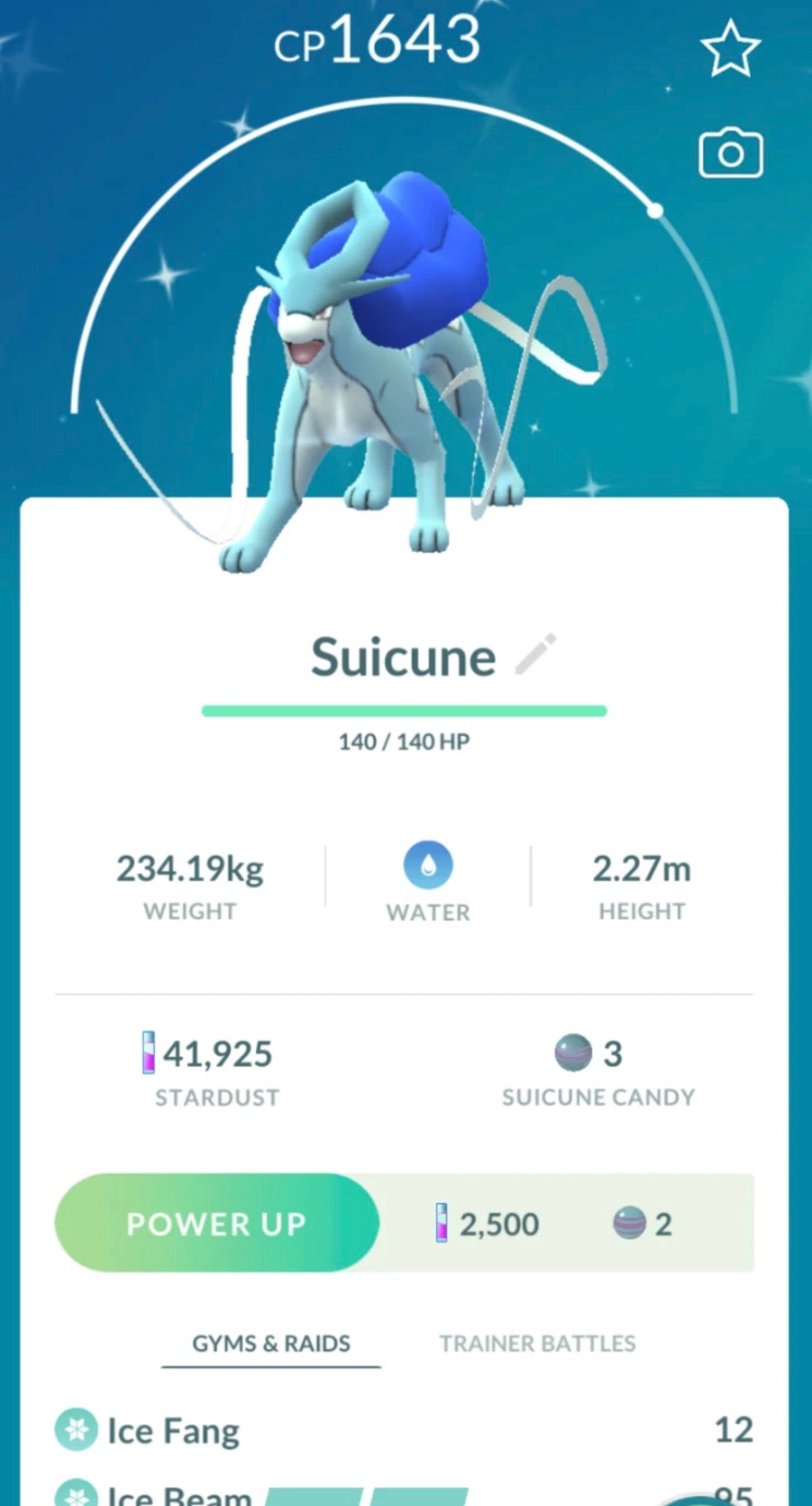Shiny Suicune trade or account