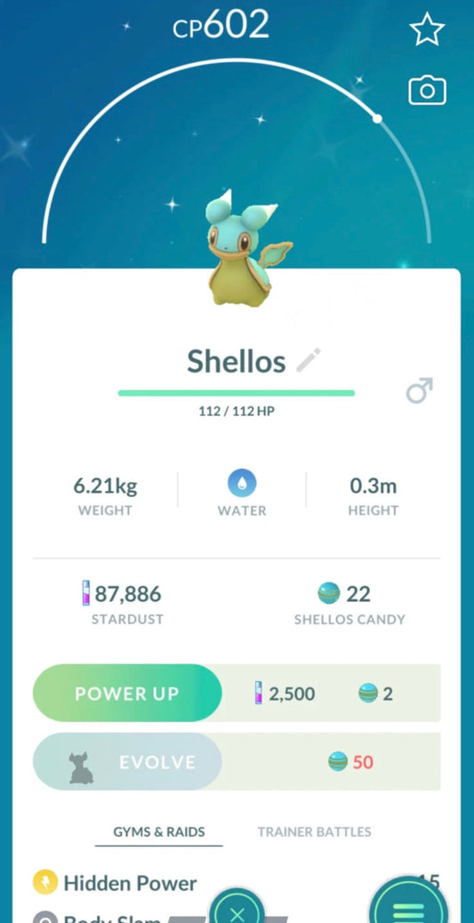 Shiny Shellos trade or account (east)