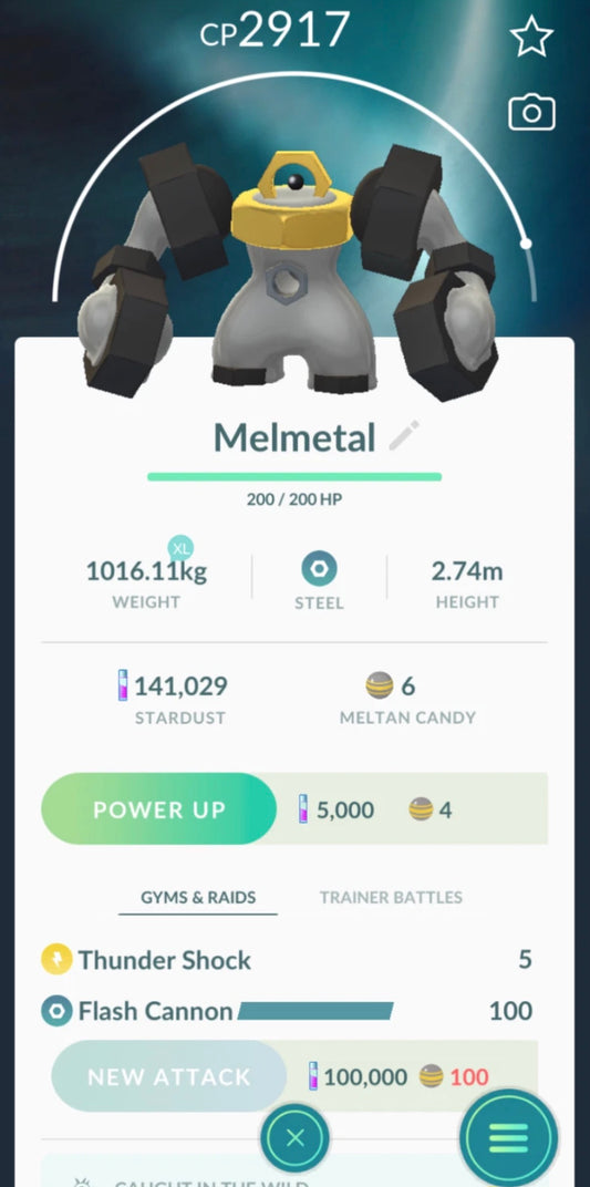 Melmetal trade or account