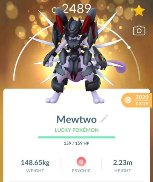 Armored Mewtwo trade (Guaranteed Lucky)