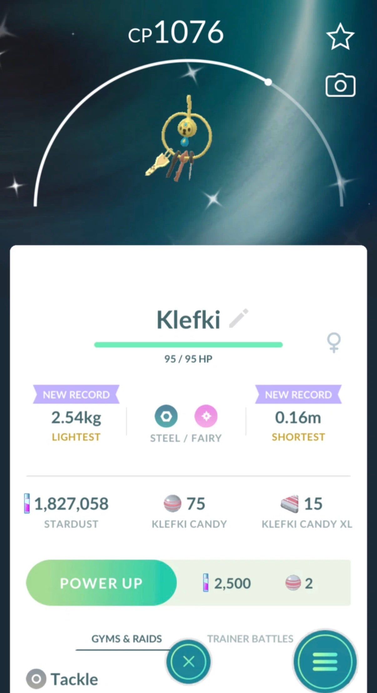 Shiny Klefki trade or account