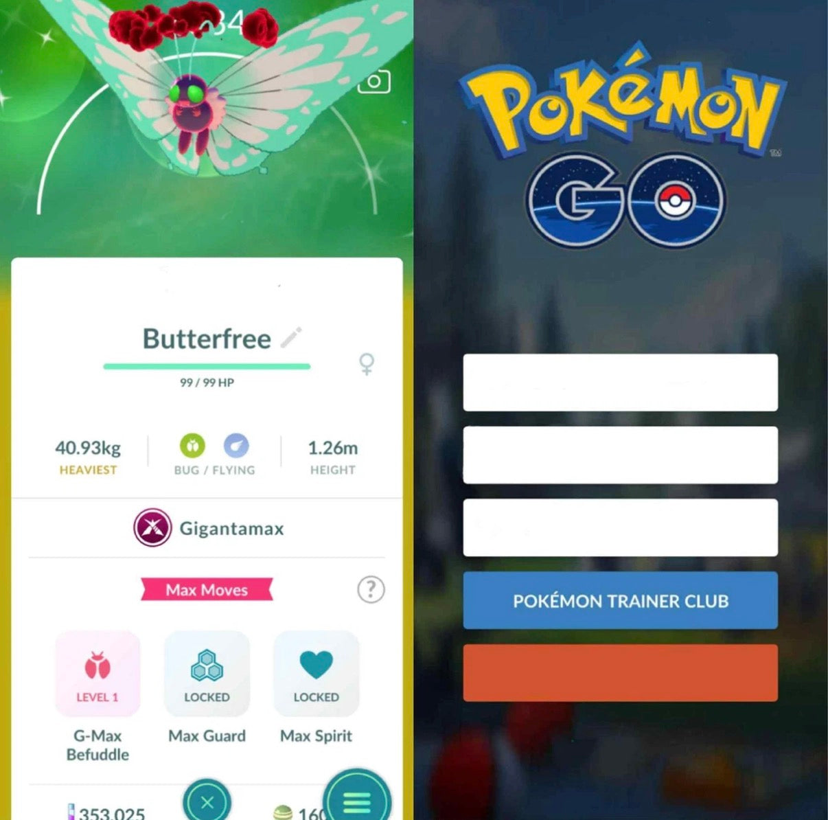 Shiny Gigantamax Butterfree trade or account