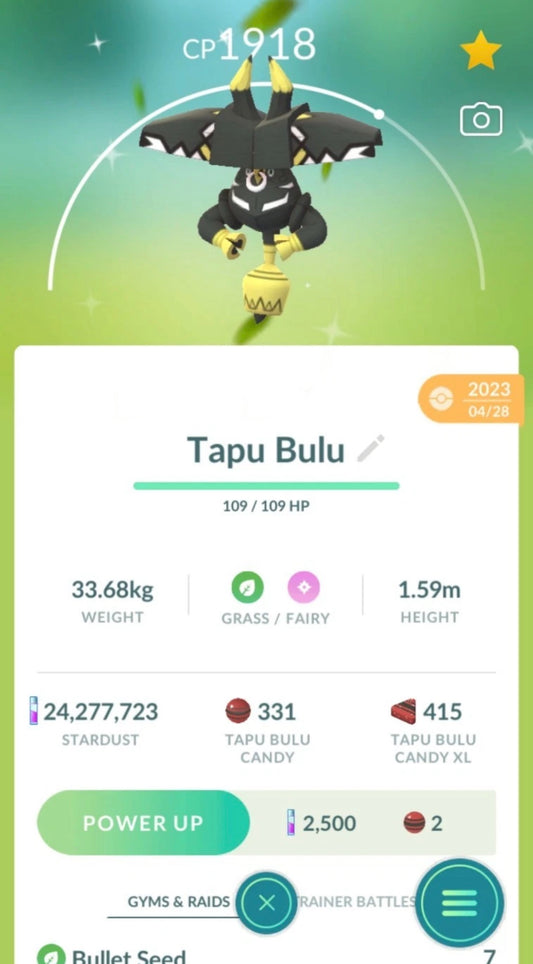 Tapu Bulu trade or account