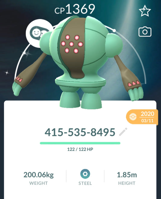 Shiny Registeel trade