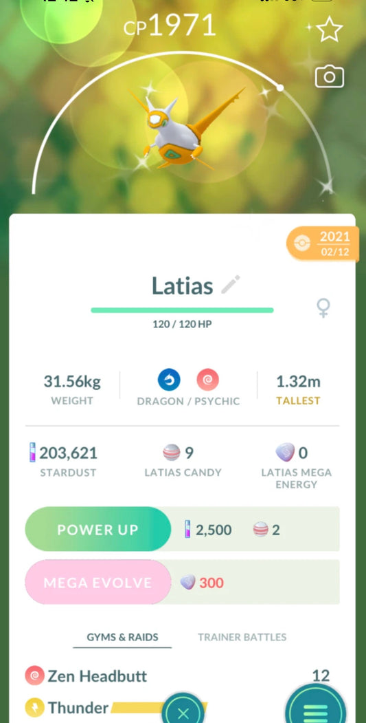 Shiny Latias trade or account