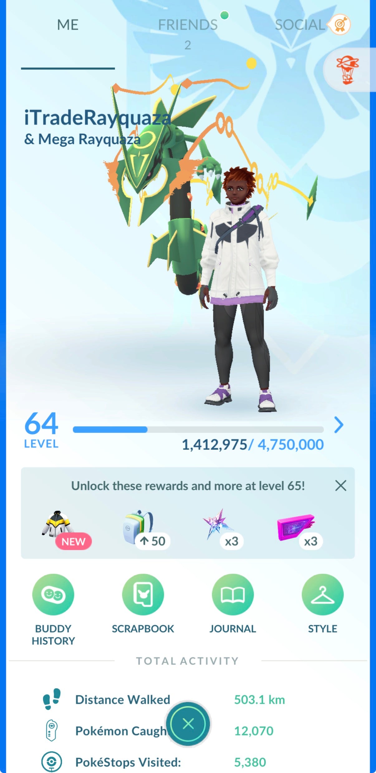 iTradeRayquaza account (49 Shiny/Legendary)