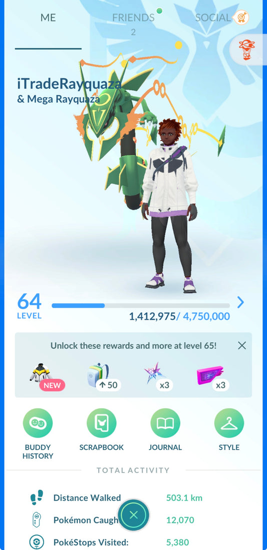iTradeRayquaza account (49 Shiny/Legendary)