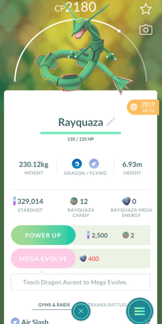 Rayquaza trade (guaranteed lucky)