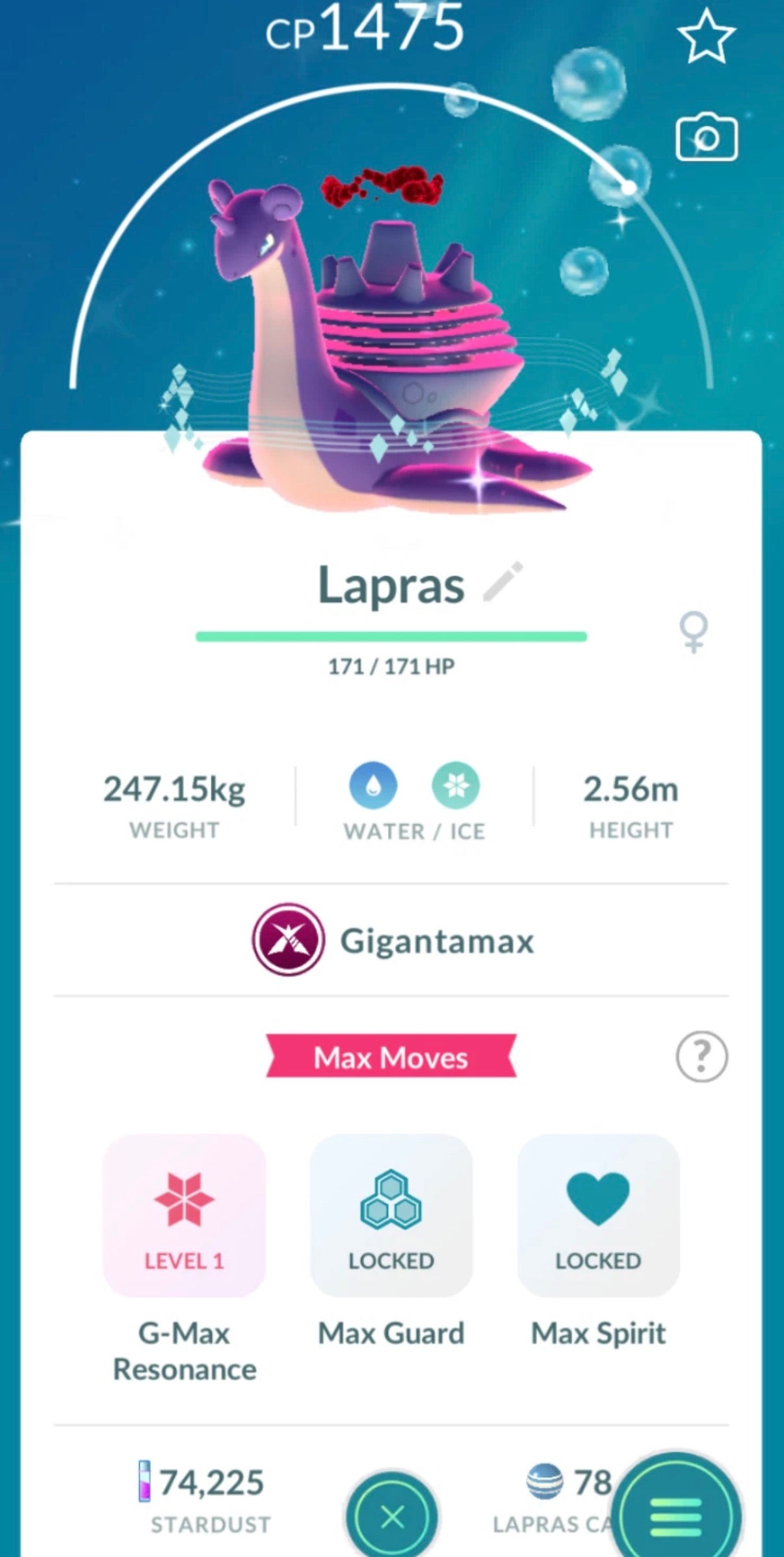 Shiny Gigantamax Lapras trade or account