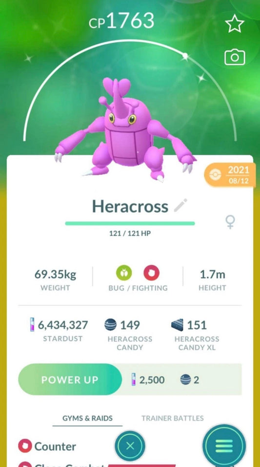 Shiny Heracross trade or account
