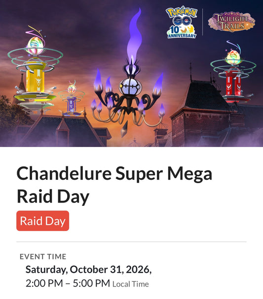 Chandelure Raid Day service