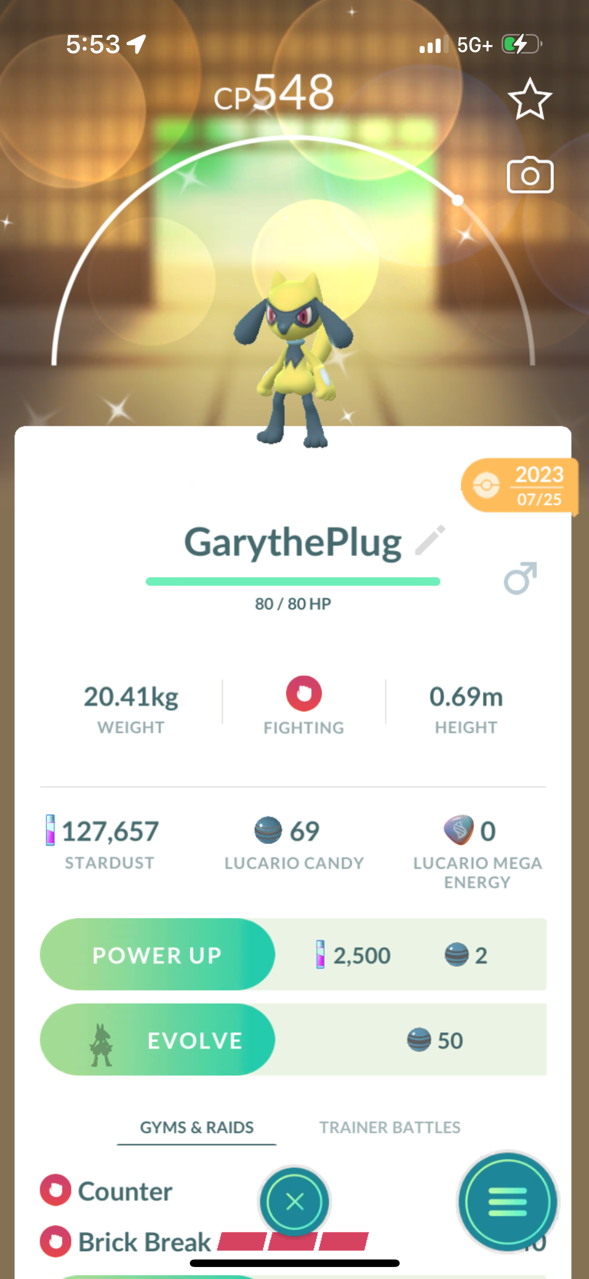 Shiny Riolu trade or account