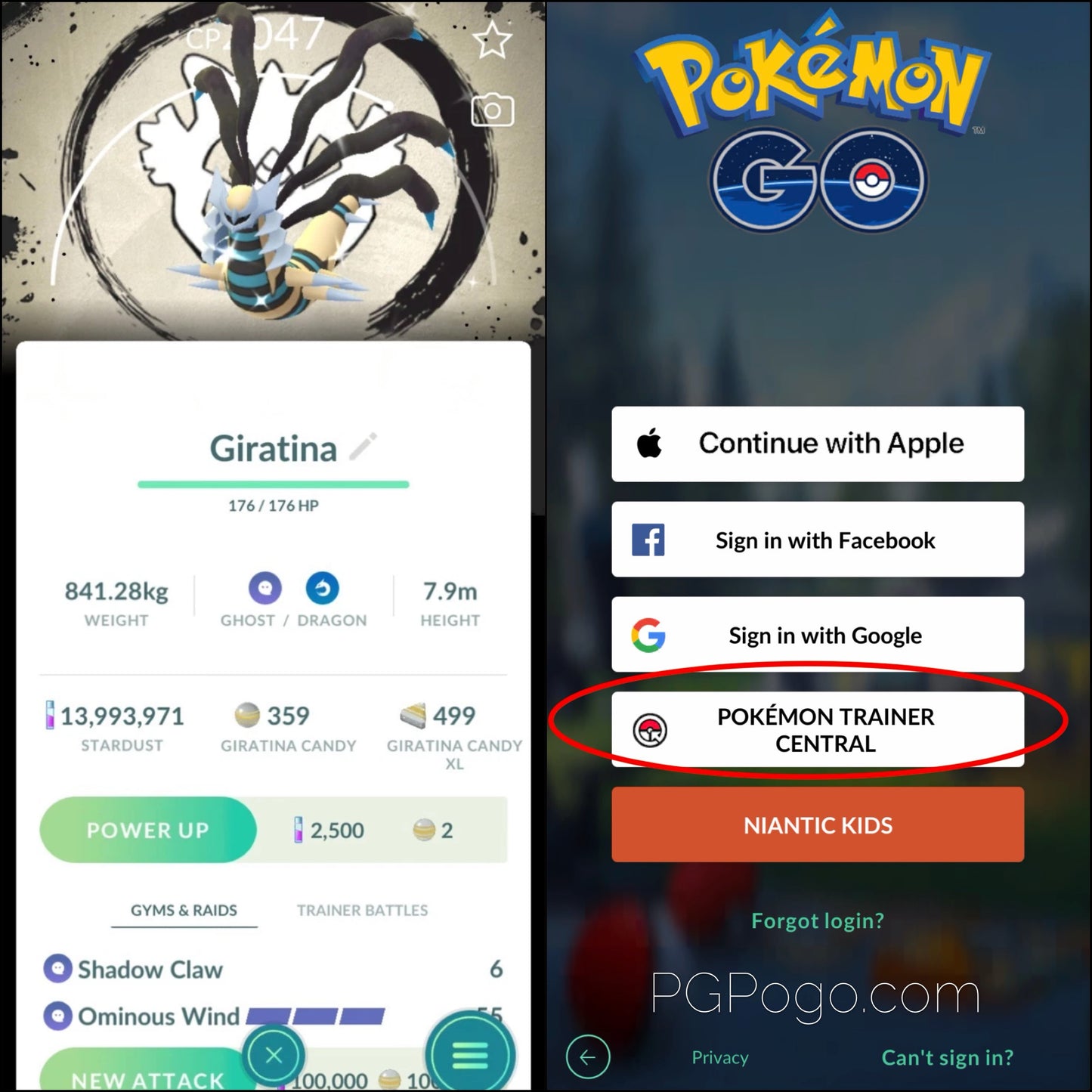 Shiny Giratina Origin GO Fest Background account