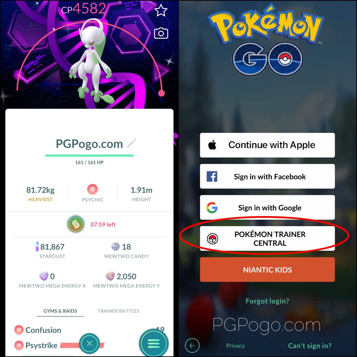 Shiny Mega Mewtwo Y GO Fest Background account