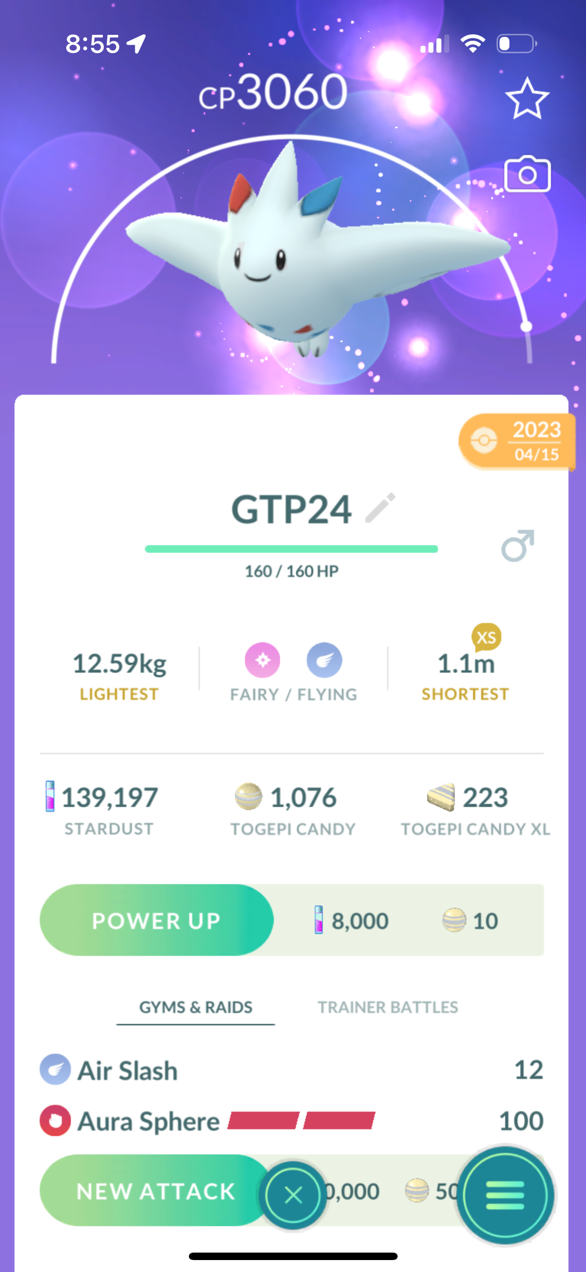 Togekiss Trade Aura Sphere 2900+ CP