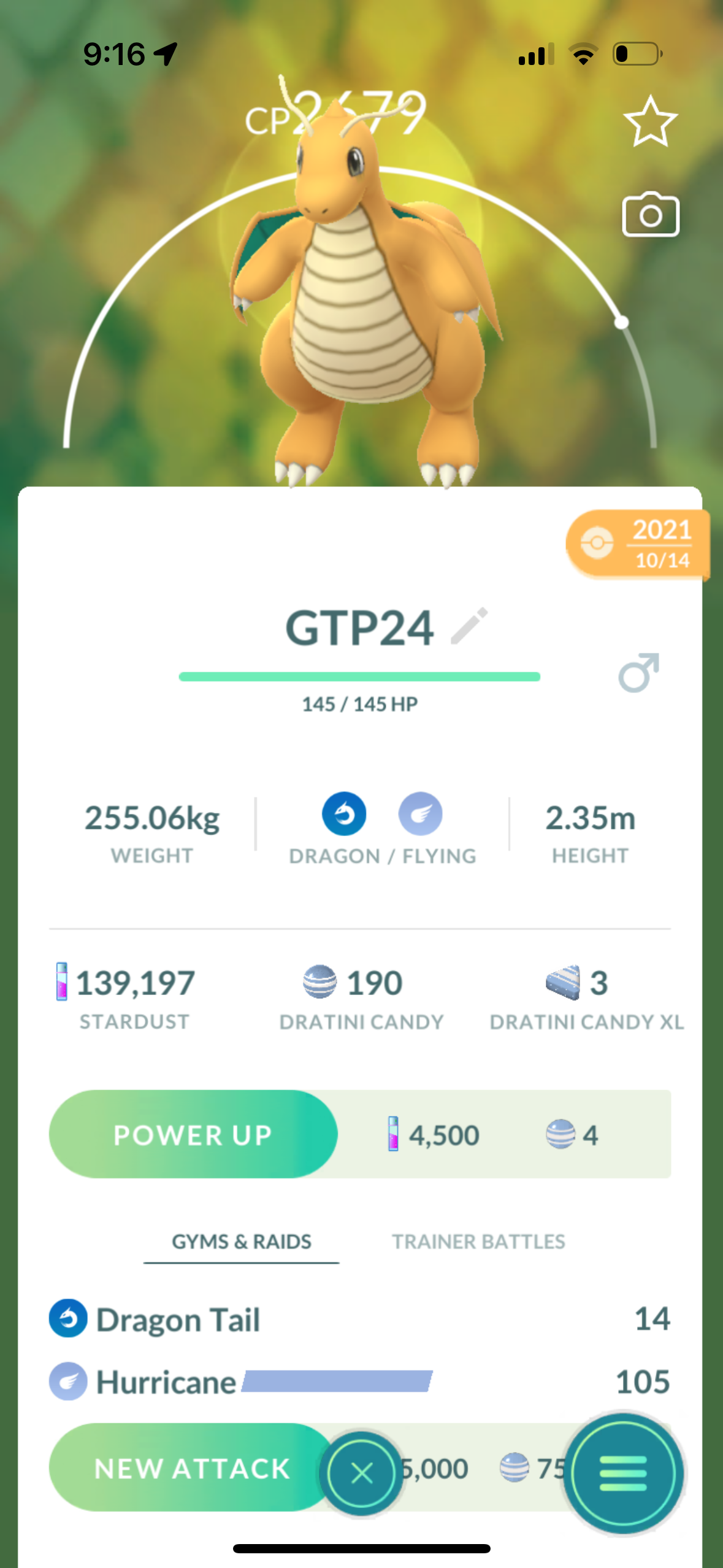 Dragonite Trade 2679 CP