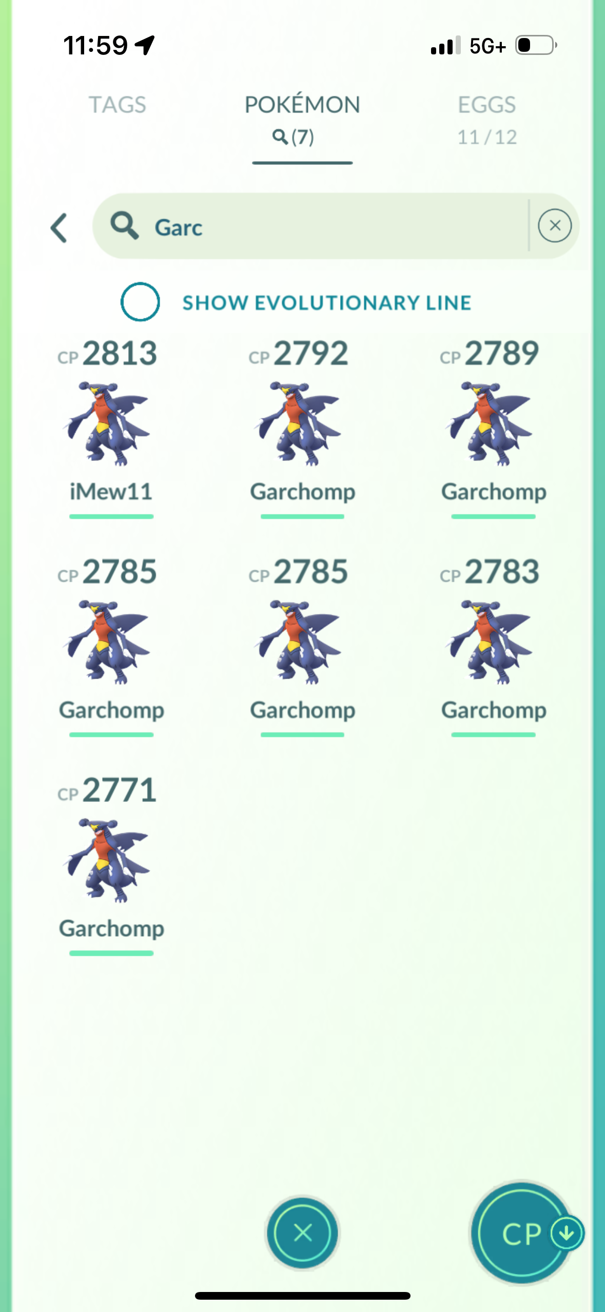 Garchomp Trade 2785 CP