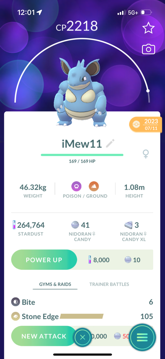 Nidoqueen Trade 2218 CP