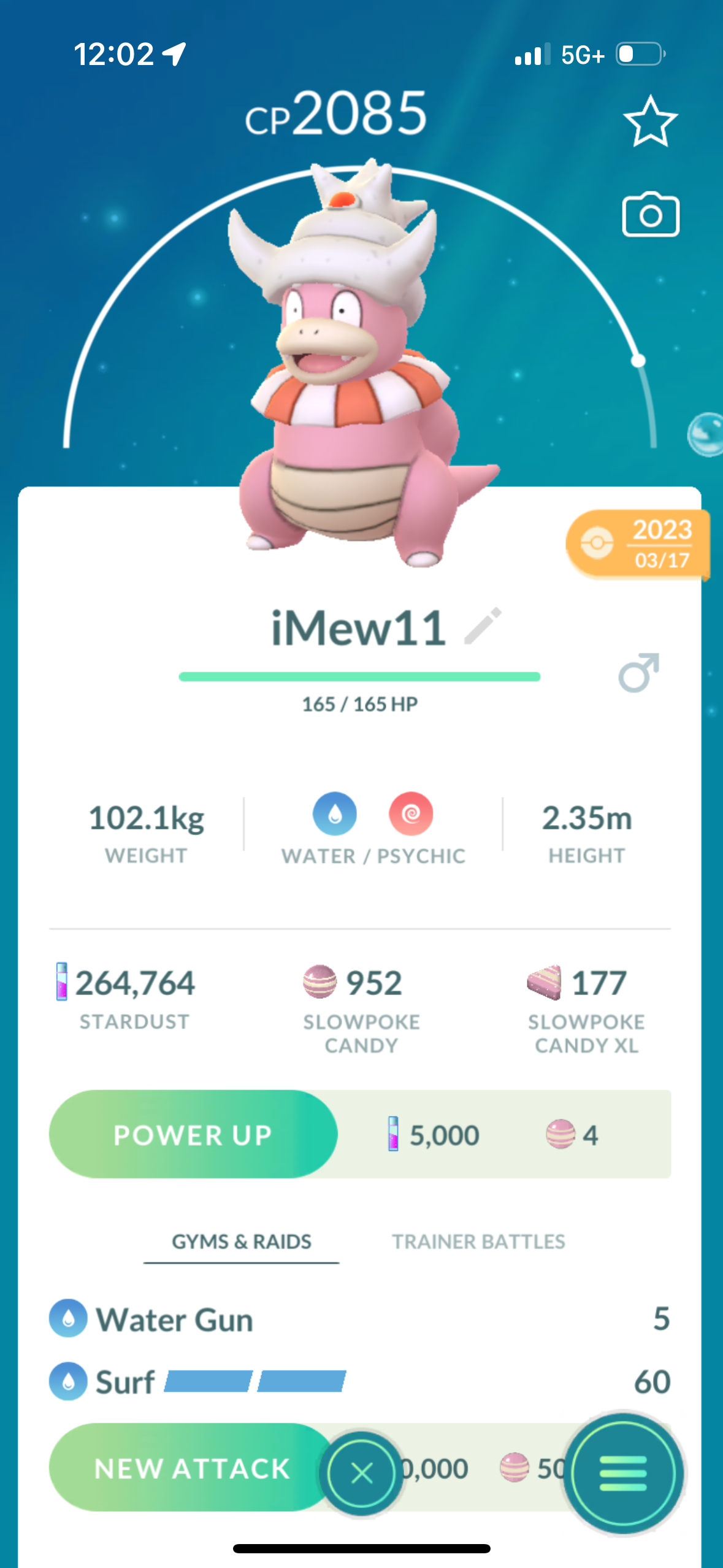 Slowking Trade 2085 CP