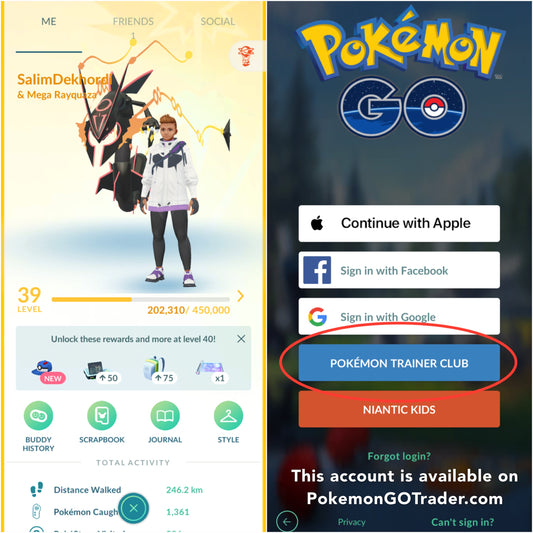 Shiny Legendary accounts