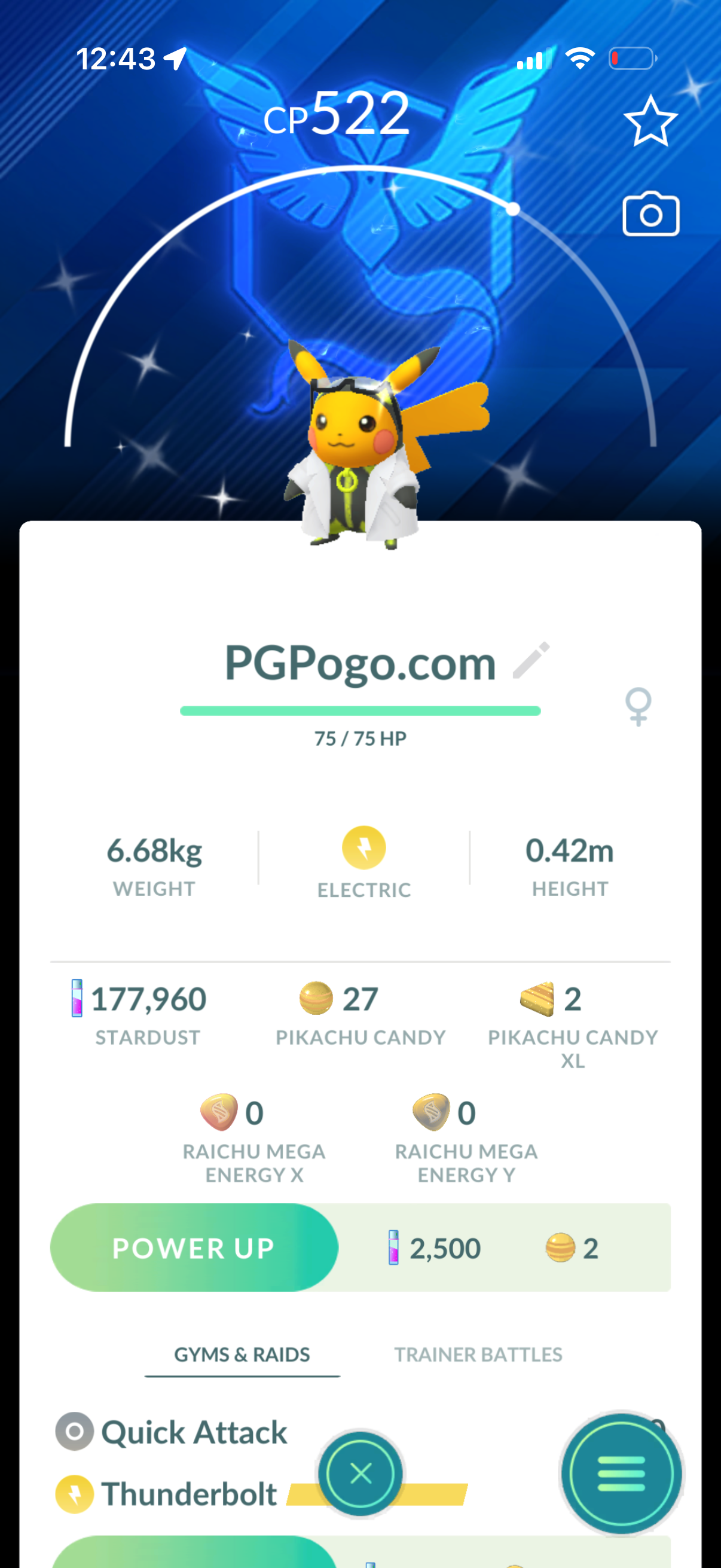 Shiny Professor Willows Assitant Pikachu trade or account