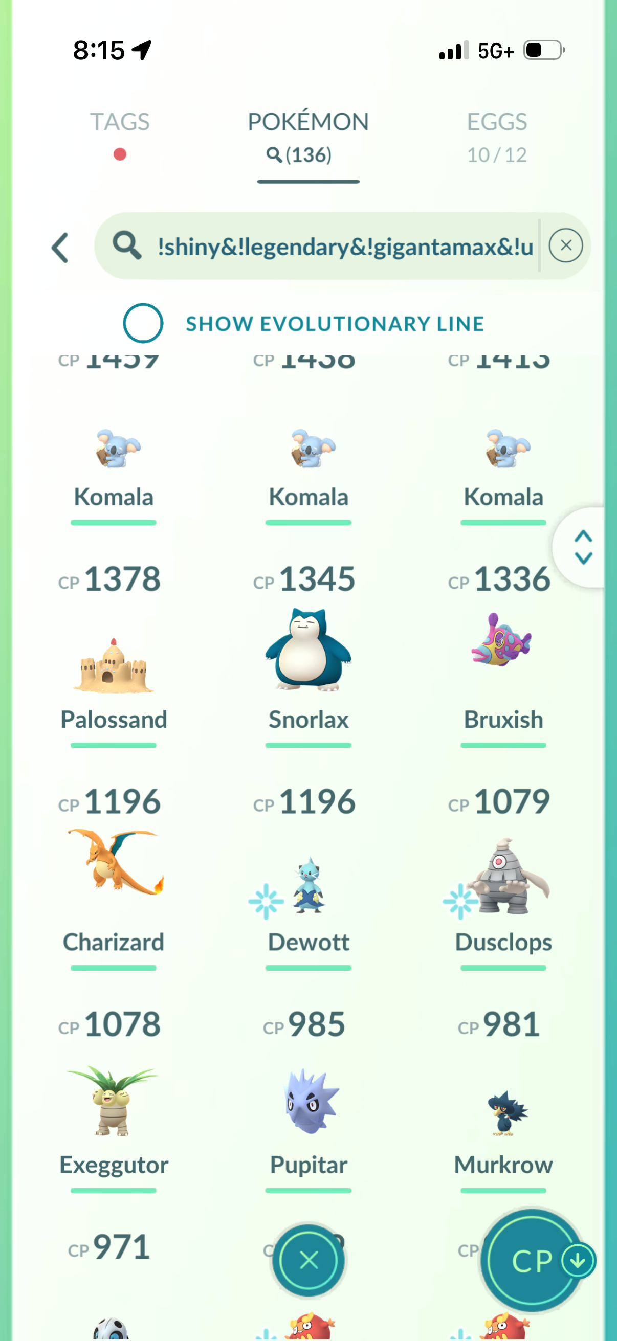 ZacianStacks account (33 Shiny/Legendary/2.3 Million stardust)