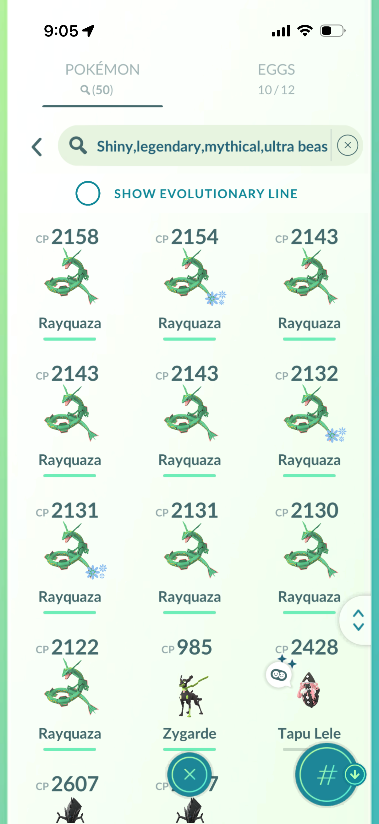 2 accounts bundle see photos (104 Shiny/Legendary)