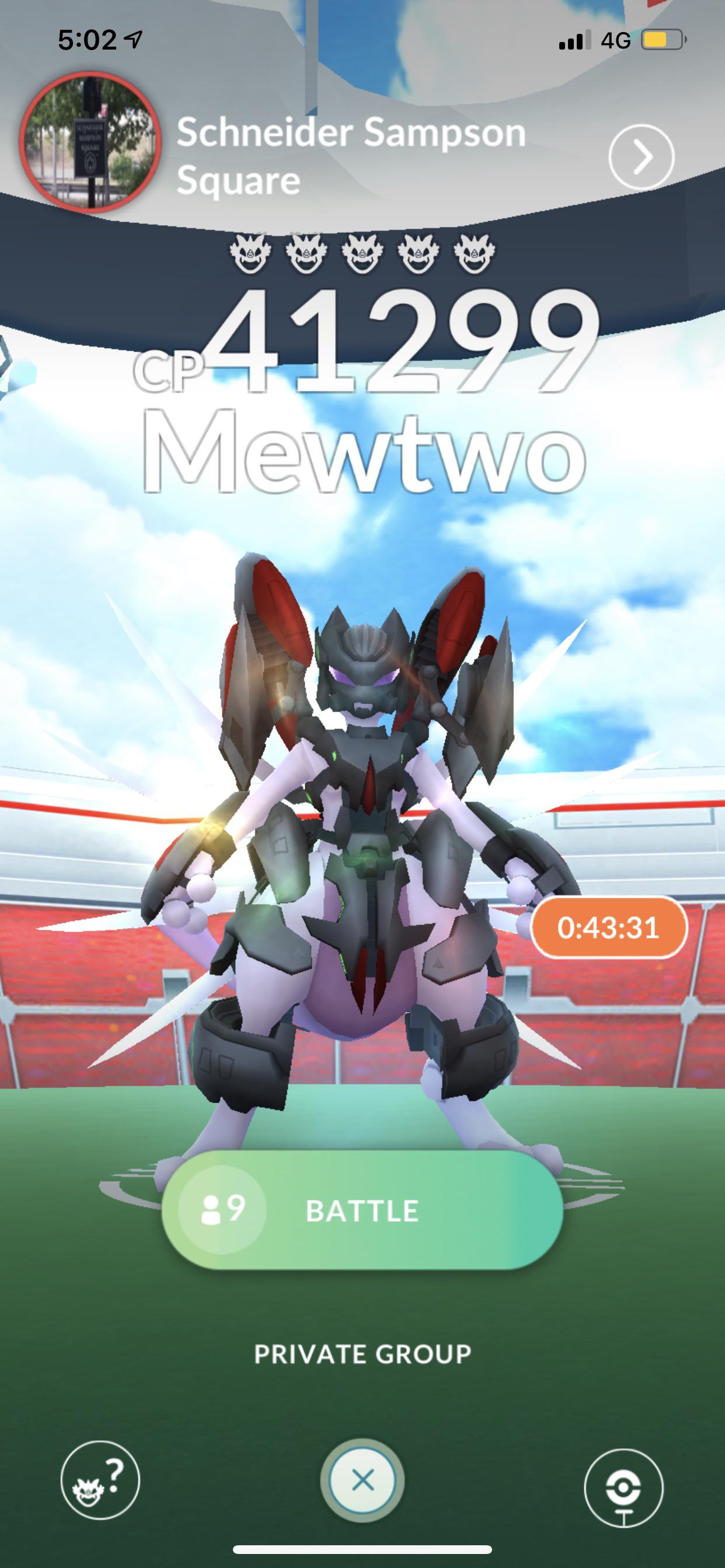 Armored Mewtwo caught on your account