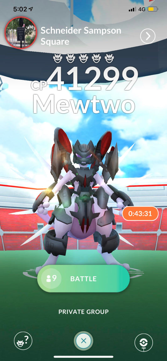 Armored Mewtwo caught on your account