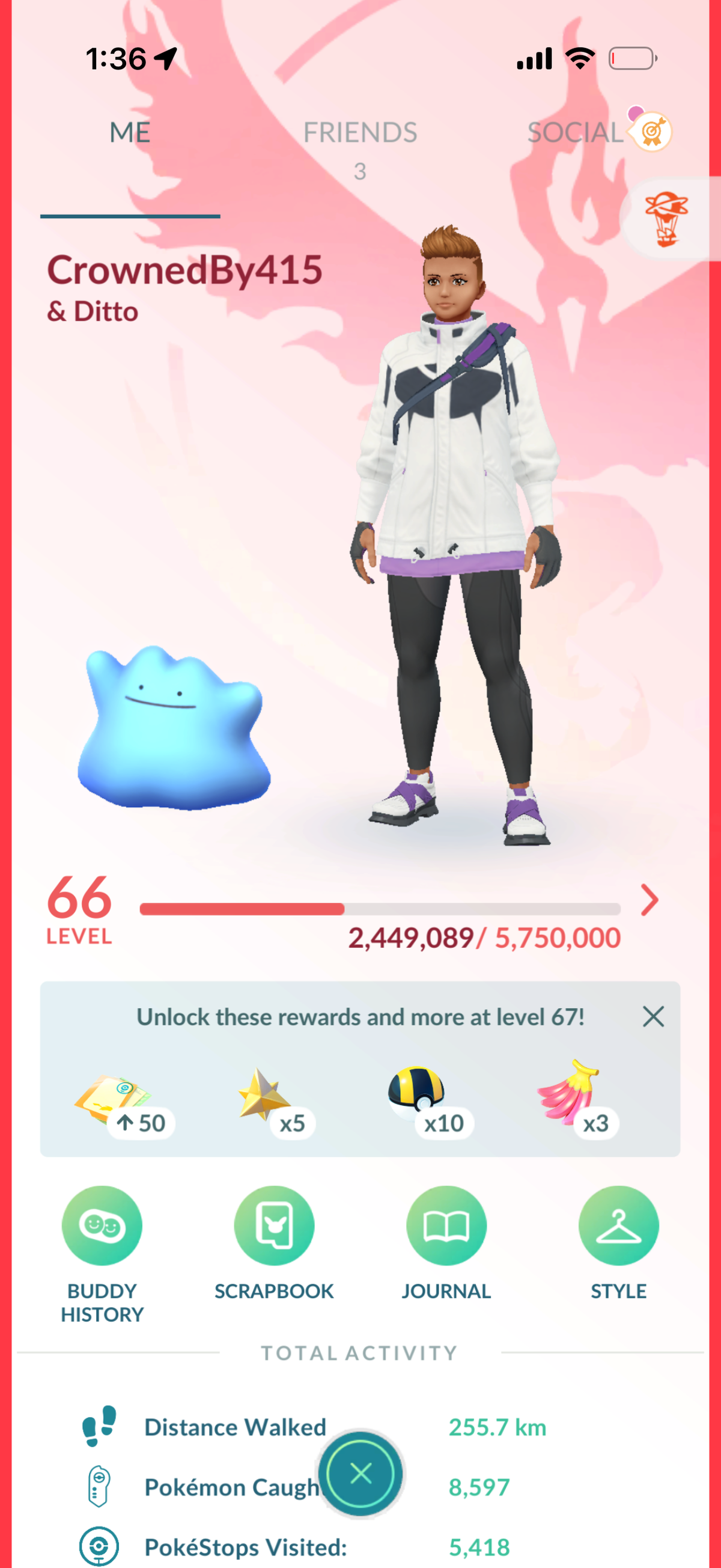 CrownedBy415 account (65 Shiny/Legendary 1.7m Stardust)