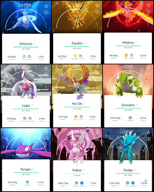 Shiny Legendary Background trade or account